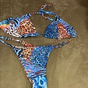 Vibrant Animal Print Bikini